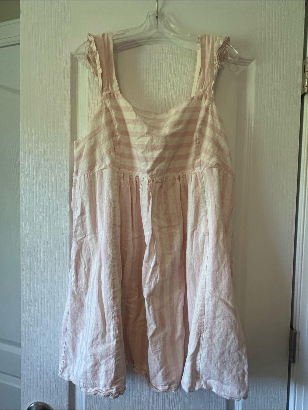 Draper James Pink and Cream Striped Mini Sundress
